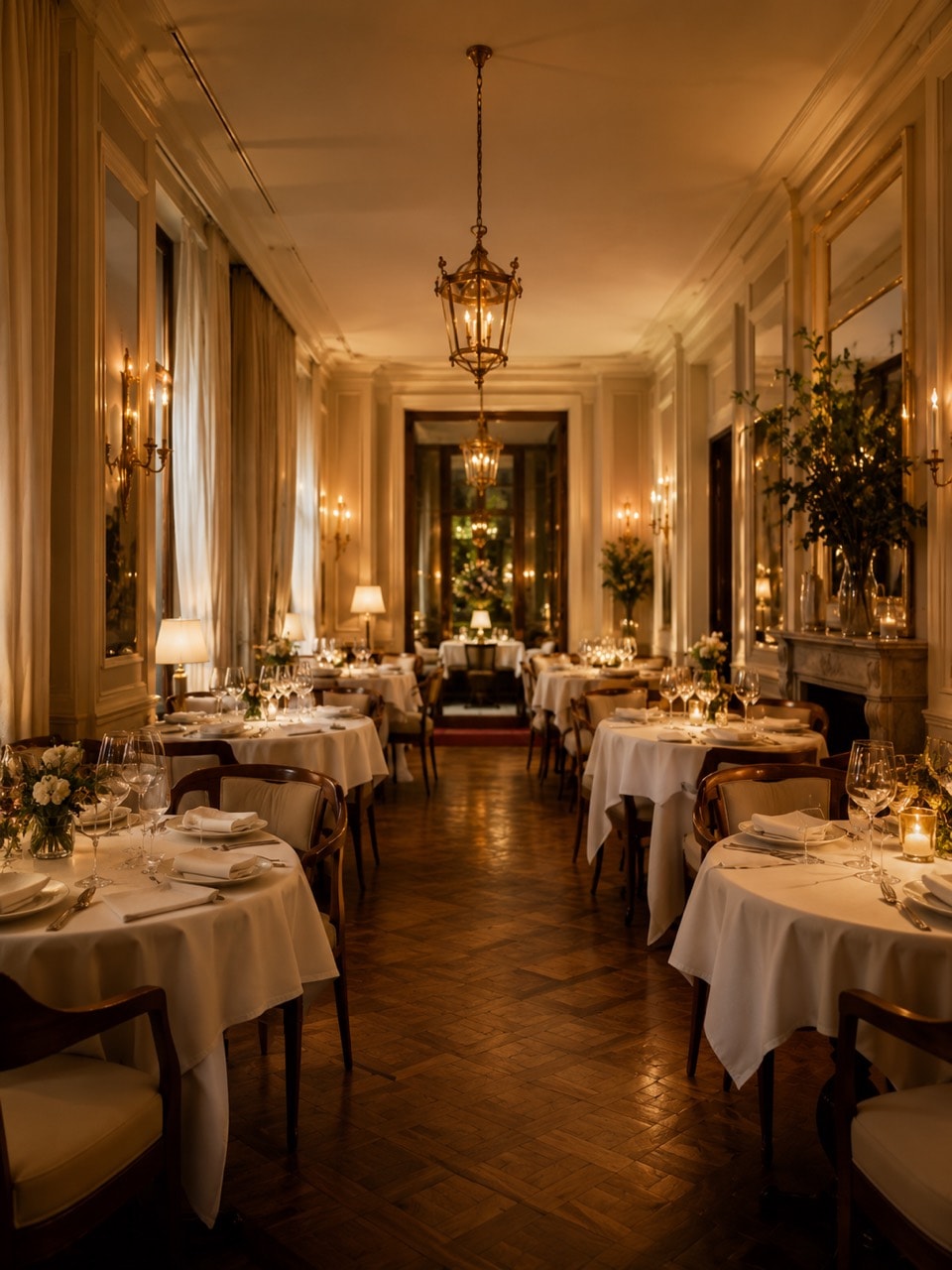 Ambiance de salle claire et raffinée