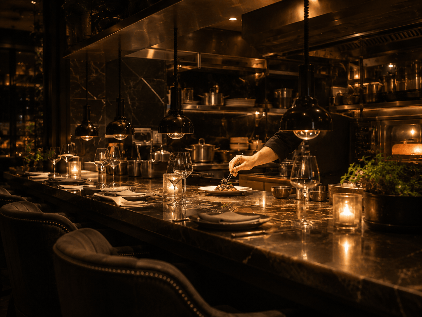 Ambiance de restaurant à Montréal avec expérience mobile