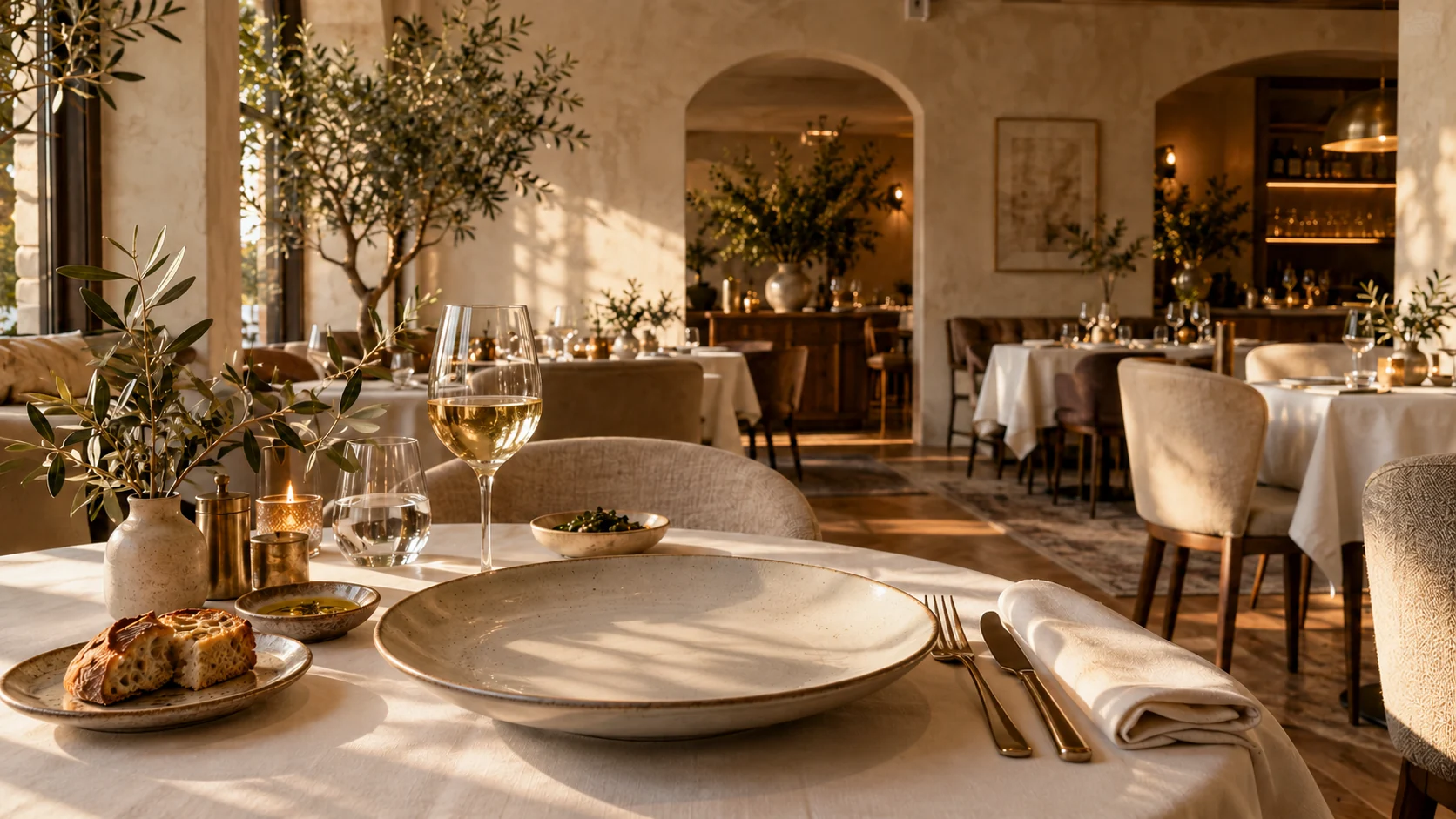 Ambiance de salle de restaurant inspirée de Maison Élyse